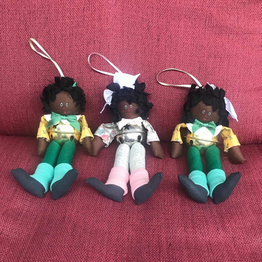 3/$25 Vintage Handmade & Crafted Triplet Ornaments